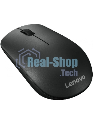 Мышь беспроводная Lenovo 400 черный, 1200 dpi, радиоканал, USB, кнопки - 3