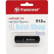 Флешка USB Transcend Jetflash 700 (TS512GJF700), 512Gb, USB 3.0, R/W 70/30, черный