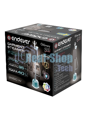Отпариватель Endever Odyssey Q-13 зеленый/белый, 2100 Вт, 40 г/мин, 2700 мл