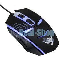 Мышь проводная Nakatomi MOG-02U черный, 1600 dpi, USB, кнопки - 5
