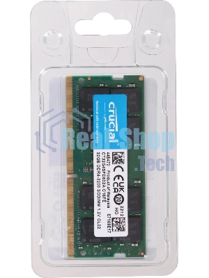 Оперативная память Crucial, DDR4, 32Gb (1x32 Gb), 3200 MHz, CL22, SO-DIMM, OEM
