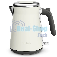 Электрочайник Tefal KI666AE0 молочный, 1.7 л, 2400 Вт, скрытый нагревательный элемент