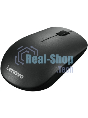 Мышь беспроводная Lenovo 400 черный, 1200 dpi, радиоканал, USB, кнопки - 3