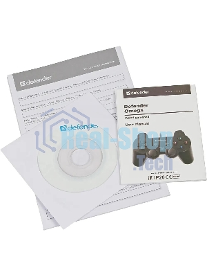 Геймпад Defender Omega USB, Проводной геймпад, 12 кнопок, 2 стика