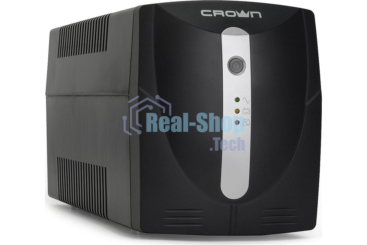 Источник бесперебойного питания Crown CMU-1000X/1000 ВА/600 Вт/3 x евророзетка с заземлением (Schuko)
