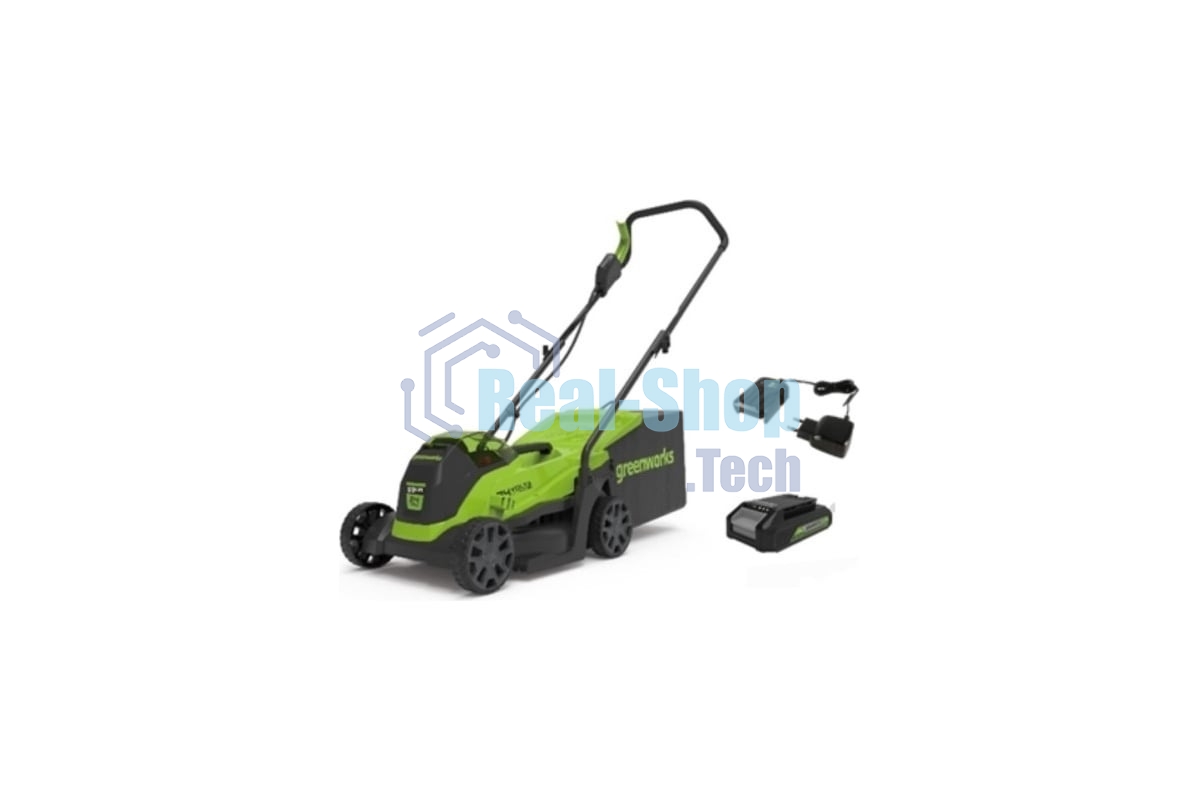 Газонокосилка аккумуляторная GreenWorks GD24LM33k4, 24 В, 0 Ач