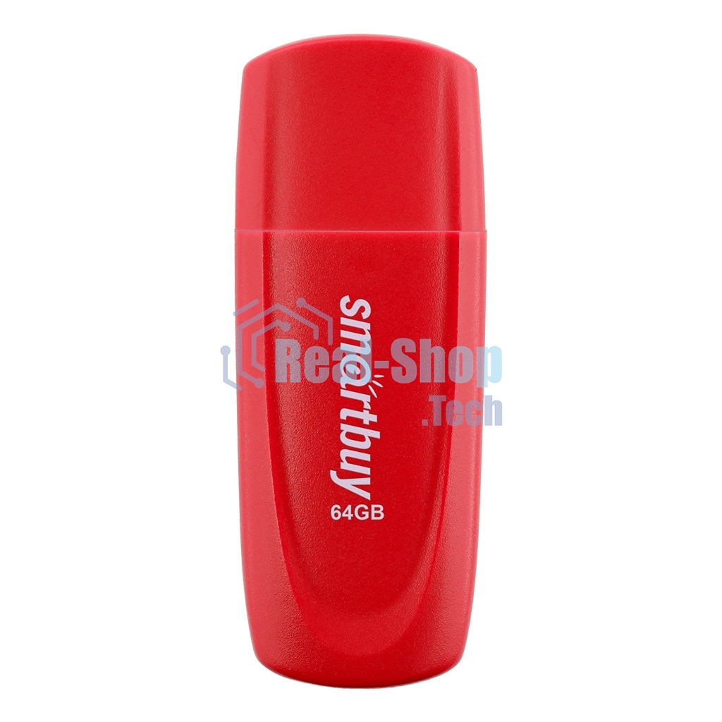 Флешка USB Smartbuy Scout Red (SB064 Gb2SCR), 64Gb, USB 2.0, красный