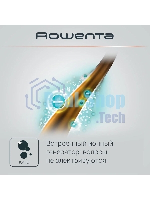 Фен-щетка Rowenta Brush Activ Compact CF9520F0 белый/золотой, 1000 Вт, ионизация, 40/50 мм