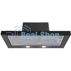 Вытяжка встраиваемая Maunfeld Ouse Touch Glass 60 черный, 60 см, 750 куб. м/ч, 48 дБ