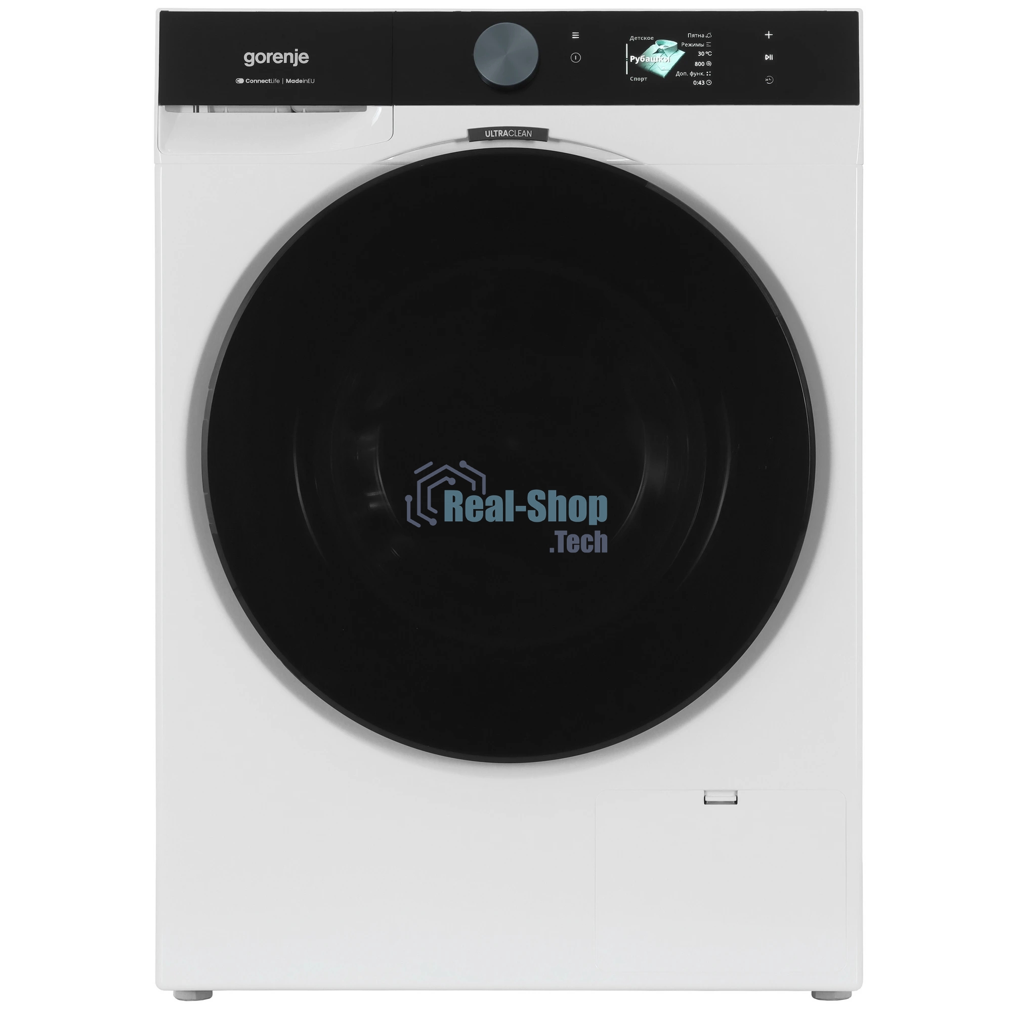 Стиральная машина Gorenje WG894A1P1 белый, загрузка фронтальная 9 кг, 1400 об/мин, класс A