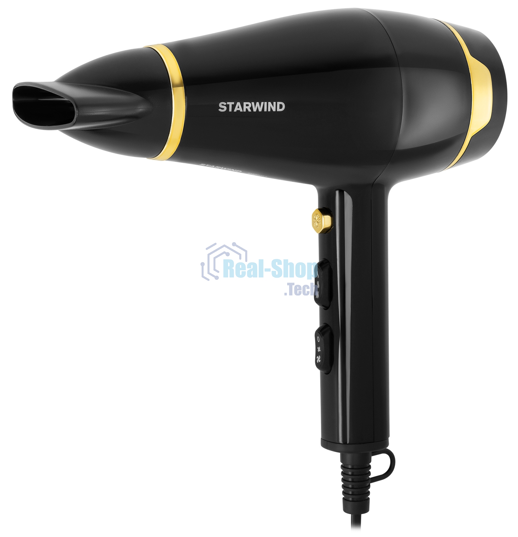 Фен Starwind SHD 6063 черный/хром, 2200 Вт, ионизация