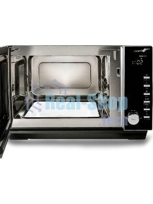 Микроволновая печь Steba MIC 2530 CERAMIC серебристый, 25 л, 900 Вт, переключатели - кнопки, поворотный механизм