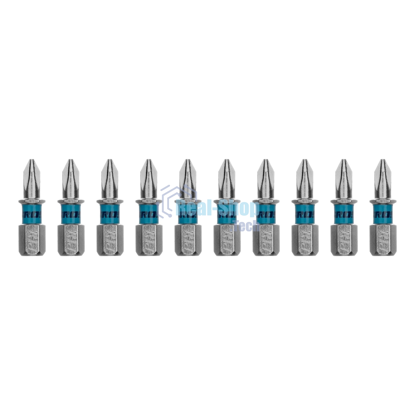 Бита Gross PH1х25мм, сталь S2, шестигр., 10 шт.
