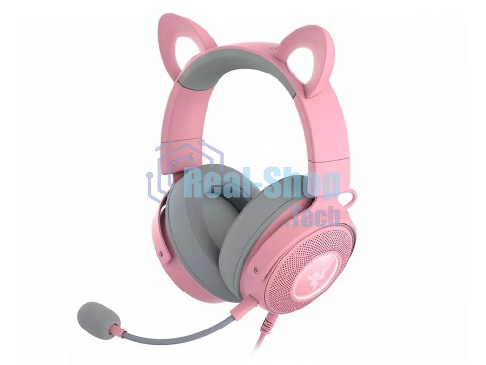 Гарнитура Razer Kraken Kitty V2 Pro розовый, проводная, USB, подсветка