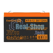 Аккумуляторная батарея ExeGate HR 6-12 (6V 12Ah, клеммы F2)