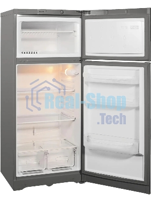 Холодильник Indesit TIA 14 G серебристый двухкамерный 194/51л морозилка сверху, ручное