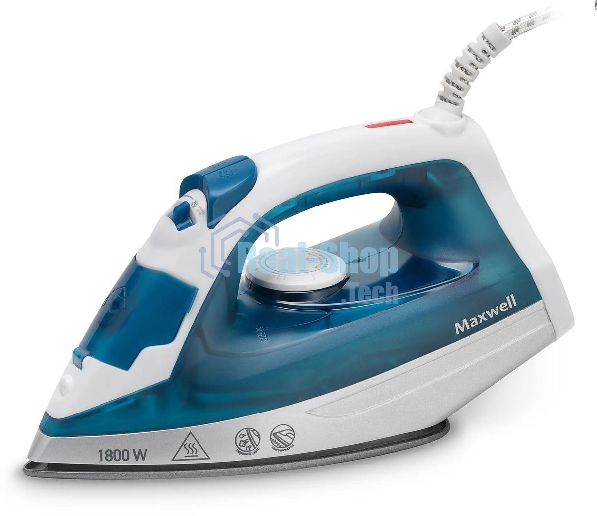 Утюг Maxwell MW-3056, белый/синий