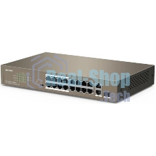 Коммутатор неуправляемый IP-COM F1118P-16-150W PoE, 18 портов, 18х100 Мбит/с, 2x1 Гбит/с, PoE 16х30 Вт (до 130Вт)
