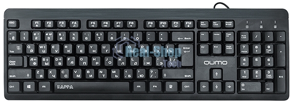 Клавиатура Qumo Kappa K17 проводная, USB Type-A, чёрный