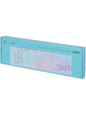 Клавиатура проводная Oklick 420MRL 1091227, USB, белый