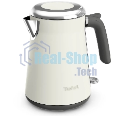 Электрочайник Tefal KI666AE0 молочный, 1.7 л, 2400 Вт, скрытый нагревательный элемент