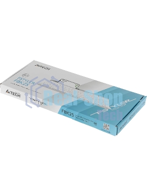 Клавиатура беспроводная A4Tech Fstyler FBK25, USB, Bluetooth/Радиоканал, белый/серый