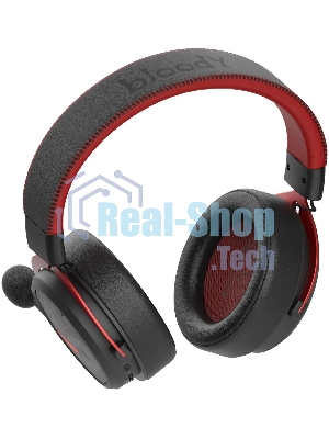 Гарнитура Bloody MR590 Sports Red красный/чёрный, беспроводная + проводная, Bluetooth, до 35 ч