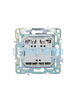 Выключатель IEK SKANDY SK-V09G 2-кл. 10А с индикацией графит SK-V20-1-10-K53