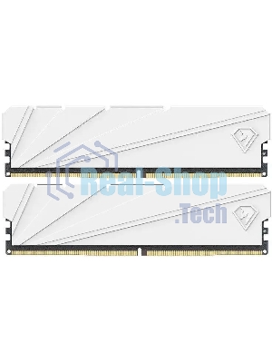 Оперативная память NETAC Shadow S, DDR4, 32Gb (2x16 GB), 3200 MHz, CL16, DIMM, радиатор, белый