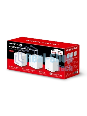 Бесшовный Mesh роутер Mercusys Halo H30G(3-pack) AC1300 10/100/1000BASE-TX