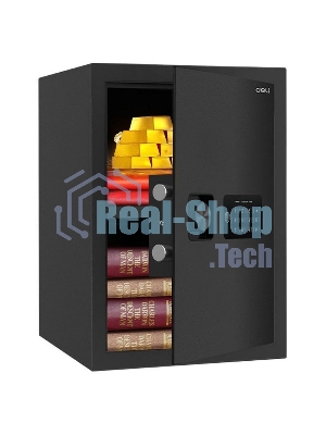 Сейф Deli ET535 350x 500x 330 мм, кодовый электронный/ключевой, черный
