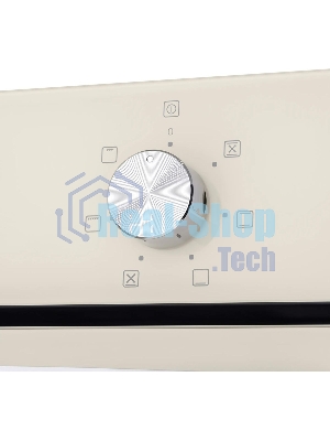 Шкаф духовой электрический Maunfeld EOEC516BG, встраиваемый, 51л, дверца с 2 стеклами, бежевый