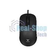 Мышь проводная Rapoo V16RGB черный, 12800 dpi, USB, кнопки - 6