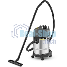 Пылесос Karcher NT 30/1 Me Classic Edition (1.428-568.0) серый, 1500 Вт, уборка сухая и влажная, пылесборник контейнер/мешок 30 л