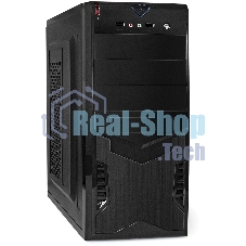 Компьютерный корпус Miditower ExeGate CP-601-UNS450 (ATX, БП UNS450 с вент. 12см, 2*USB, аудио, черный)