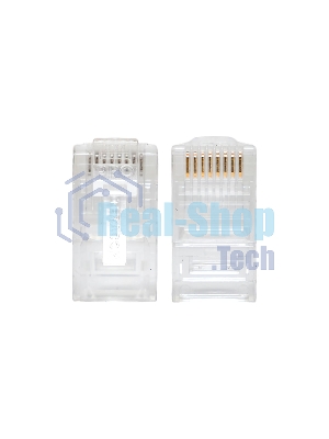 Коннектор RJ-45 TERACOM PRO неэкранированный 8P8C 30мкд Cat.5E универсальный (упак. 10 шт)