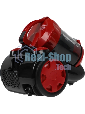 Пылесос Centek CT-2528 Red красный/черный, 350/2000 Вт, уборка сухая, пылесборник циклонный фильтр 1.5 л