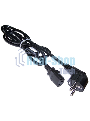 Шнур питания Lanmaster LAN-PP13/SHA-1.5-BK C13-Schuko проводник.:3x0.75мм2 1.5м 220В 10А черный