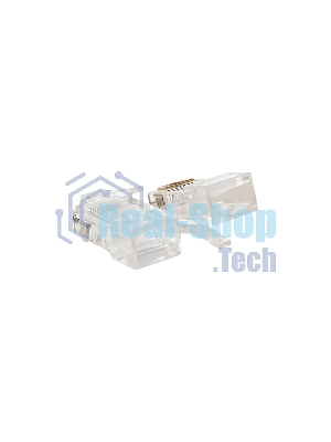 Коннектор RJ-45 TERACOM PRO неэкранированный 8P8C 30мкд Cat.5E универсальный (упак. 10 шт)