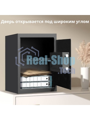 Сейф Deli ET535 350x 500x 330 мм, кодовый электронный/ключевой, черный