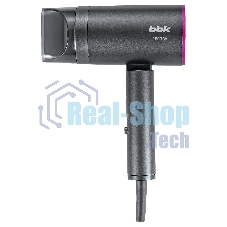 Фен BBK BHD1601 графит, 1600 Вт, ионизация, компактный