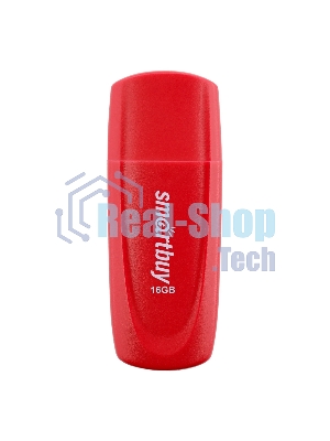 Флешка USB Smartbuy Scout Red (SB016Gb2SCR), 16Gb, USB 2.0, R/W 15/8, красный
