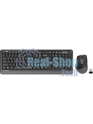 Комплект клавиатура+мышь A4Tech FStyler FGS1035Q беспроводной, USB, 2000 DPI, чёрный/серый