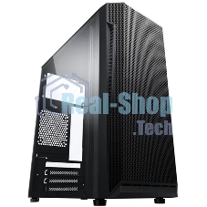 Компьютерный корпус ACD Coffre 104G mATX, Black, CPU 140мм, VGA 245мм, PSU 285мм, 2x3.5INT, 1x2.5INT, 2xUSB 2.0, 1xUSB 3.0, HD Audio, w/o FAN, w/o PSU, TG