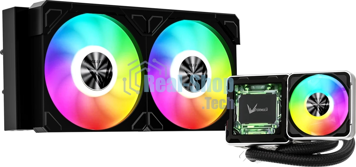 Система жидкостного охлаждения Formula V Line Cryo Wing Digi 240 BK, 240мм, LCD 2.73