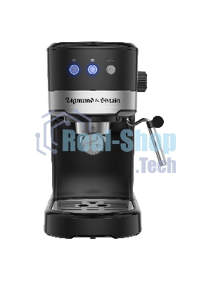 Кофеварка рожковая Zigmund & Shtain ZCM-900 черный, исп. кофе - молотый, 1.2 л, 1200 Вт, 15 бар
