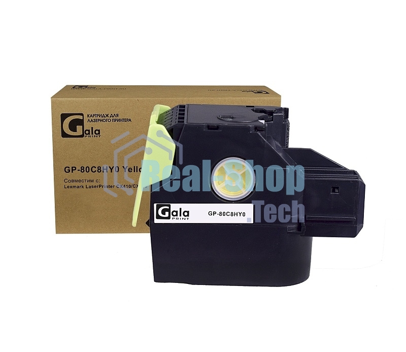 Картридж лазерный GalaPrint GP-80C8HY0 желтый (3000 стр) для Lexmark LaserPrinter CX410/CX510