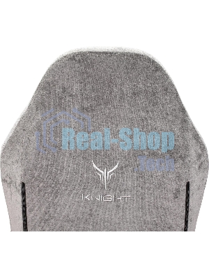 Кресло Бюрократ Knight N1 Fabric серый, ткань, 120 кг, механизм качания
