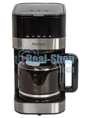 Кофеварка капельная Pioneer CM052D серебристый/черный, исп. кофе - молотый, 1.5 л, 900 Вт