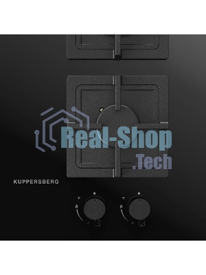 Комбинированная варочная панель Kuppersberg, индукция/газ, High-Tech, 59 см, 9 уровней мощности, блокировка управления, автоматическое отключение, таймер, Booster, слайдерное/механическое управление, черный
